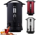 Arebos Gl&uuml;hweinkocher 950 W | Hei&szlig;getr&auml;nkespender | 8,8 L | mit Auffangschale,