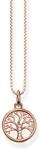 THOMAS SABO Kette Baum der Liebe ros&eacute;gold 925 Sterlingsilber, 750 Ros&eacute;gold