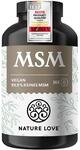 NATURE LOVE&reg; MSM Kapseln - 365 Kapseln - 99,9% Reinheit - Hochdosiert mit 1600mg MSM