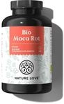 NATURE LOVE&reg; Bio Maca Rot - 180 Kapseln - 3000mg pro Tagesdosis (entspricht 12.000mg