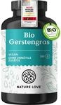 NATURE LOVE&reg; Bio Gerstengras - 180 Kapseln - 500mg pro Kapsel - aus deutschem Anbau