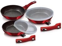 Berlinger Haus - BH/7053-5 PCS Frypan -Set mit abnehmbarem Griff, Ausgabe der