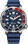 Citizen Herren Analog Eco-Drive Armbanduhr Promaster Diver BN0168-06L