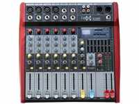 E-Lektron ST-62P Live Power-Mixer 6-Kanal + Stereo MP3-AUX Bluetooth Mischpult...