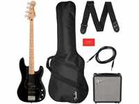 Squier Affinity Series Precision Bass PJ Pack MN Black - Pack basse électrique