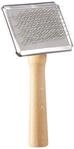 Nobby Nature Line Rupfb&uuml;rste klein; 6 x 4,5 cm, Holzfarbe/Silber