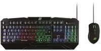MediaRange Gaming Series Tastatur und optische 6 Tasten Gaming Maus Set, QWERTZ,