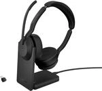 Jabra Evolve2 55 - schnurloses Stereo-Headset mit Ladestation Air Comfort - Mikrofone