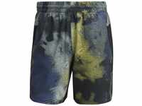 Adidas Mens Shorts (1/2) D4T HIIT SHO, Multicolor/Impact Yellow, HN9363, 2XL5