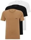 BOSS 3er Pack Herren Classic T-Shirts Kurzarm Shirts Pure Cotton Crew-Neck,