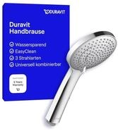 Duravit Universal Duschkopf, Duschbrause mit 3 Strahlarten (Rain, Intense, Soft),