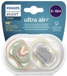 Philips AVENT Ultra Air Schnuller, 2er-Pack &ndash; BPA-freier Schnuller f&uuml;r Babys von 6