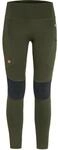 Fj&auml;llr&auml;ven Damen Abisko Trekking Hd Pants, Deep Forest, L EU
