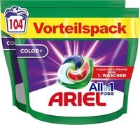 Ariel Waschmittel Pods All-in-1, Color+ Fl&uuml;ssigwaschmittel, 104 (2x52)