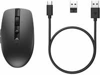 HP 710 Maus | wiederaufladbar via USB-C | 6 Tasten | 3.000 dpi | geräuschlos | bis