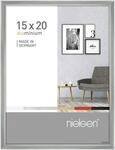 nielsen Bilderrahmen, 15 x 20 cm, Aluminium, Silber glanz, Fotorahmen zum Auftstellen