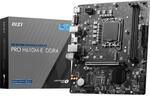 MSI PRO H610M-E DDR4 Motherboard, Micro-ATX - Unterst&uuml;tzt Intel 12th Gen Core