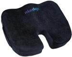 Relaxdays ergonomisches Sitzkissen, Memory Foam mit Gel, B&uuml;ro, Auto, Rollstuhl,