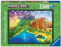 Ravensburger Puzzle 17189 - World of Minecraft - 1500 Teile Minecraft Puzzle f&uuml;r