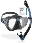 CRESSI Combo Big Eyes+Alpha UD Black/Blue - Kombo Set Maske Big Eyes Evo und