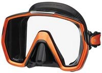 TUSA Freedom HD - Tauchmaske mit gro&szlig;em Sichtfeld, Farbe:schwarz/orange