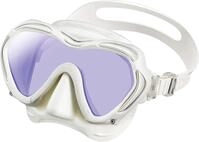 TUSA Paragon S Tauch-Maske Einglas UV Filter Profi (M1007S) (White/White)