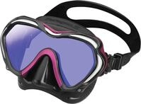TUSA Paragon S Tauch-Maske Einglas UV Filter Profi (M1007S) (Rose Pink)