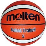 Molten SchoolTraineR Basketball, Orange/Ivory, 5