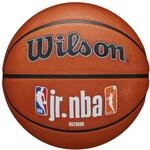 Wilson Basketball, Jr. NBA Authentic, Outdoor, Tackskin Cover, Gr&ouml;&szlig;e: 5, Braun