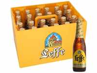 Leffe Blonde Flaschenbier, MEHRWEG im Kasten, Blondes Abteibier Bier aus Belgien (24