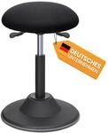 SONGMICS H&ouml;henverstellbarer B&uuml;rohocker, ergonomischer Arbeitshocker, um 360&deg;