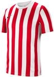 Nike Herren Striped Division IV T-Shirt, White/University Red/Black, M