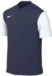 Nike DH8035-410 M Nk Df Tiempo Prem Ii JSY Ss Sweatshirt Men's Navy/White XL