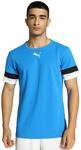 PUMA Herren Teamrise Jersey Shirt, Electric Blue Lemonade-puma Black-puma White, XL