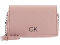 Calvin Klein Damen Tasche Re-Lock Shoulder Bag Flap Klein, Rosa (Cafe Au Lait),