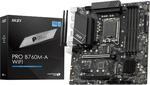 MSI PRO B760M-A WiFi Motherboard, Micro-ATX - F&uuml;r Intel Core Prozessoren der 12.,
