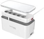 RealPower PowerBox 522 5-fach Steckdosenw&uuml;rfel mit 2 x USB und 2 x USB-C Ladeports