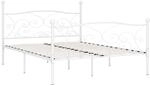 vidaXL Bettgestell mit Lattenrost Metallbett Doppelbett Bett Schlafzimmerbett