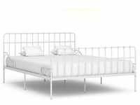 vidaXL Bettgestell mit Lattenrost Metallbett Bett Doppelbett Bettrahmen