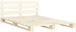 vidaXL Kiefernholz Massiv Palettenbett Palettenm&ouml;bel Massivholzbett Bett...