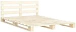 vidaXL Kiefernholz Massiv Palettenbett Palettenm&ouml;bel Massivholzbett Bett...