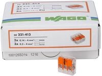 Kopp 33346427 Wago Steckklemme 3-Fach mit Hebel f&uuml;r Flexible Dr&auml;hte Wieder&ouml;ffenbar