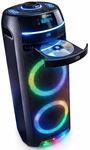 REFLEXION PS10BTCD Mobiler Bluetooth Partylautsprecher, LED Discobeleuchtung, mit