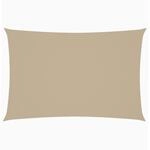 vidaXL Sonnensegel Oxford-Gewebe Rechteckig 2x4 m Beige