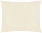 vidaXL Sonnensegel Rechteckig 4x6m Creme Sonnenschutz Sonnendach Beschattung