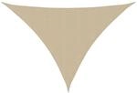 vidaXL Sonnensegel Oxford-Gewebe Dreieckig 3,5x3,5x4,9 m Beige