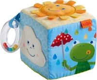 HABA 306030 - Spielw&uuml;rfel Regenbogenwelt, Multifunktionsspielzeug ab 6 Monaten, Bunt
