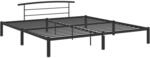 vidaXL Bettgestell Bett Metallbett Schlafzimmerbett Doppelbett Bettrahmen