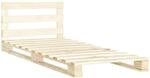 vidaXL Kiefernholz Massiv Palettenbett Palettenm&ouml;bel Massivholzbett Bett Holzbett