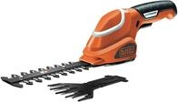 Black+Decker Akku-Strauch- und Grasschere werkzeugloser Klingenwechsel (7 V, Laufzeit